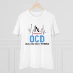 Men's PC Cotton Cricket Design Printed T Shirt (Color: White, Thread Count: 180GSM) - Image 3