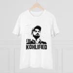 Men's PC Cotton Cricket Design Printed T Shirt (Color: White, Thread Count: 180GSM) - Image 3