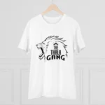 Men's PC Cotton Cricket Design Printed T Shirt (Color: White, Thread Count: 180GSM) - Image 3