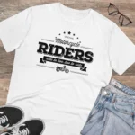 Men's PC Cotton Bike Ride Design Printed T Shirt (Color: White, Thread Count: 180GSM) - Image 4
