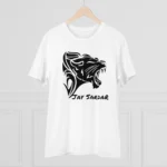 Men's PC Cotton Jay Sardar Printed T Shirt (Color: White, Thread Count: 180GSM) - Image 3