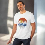 Men's PC Cotton Beautiful Summer Printed T Shirt (Color: White, Thread Count: 180GSM) - Image 6