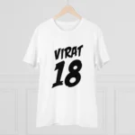 Men's PC Cotton Cricket Design Printed T Shirt (Color: White, Thread Count: 180GSM) - Image 3