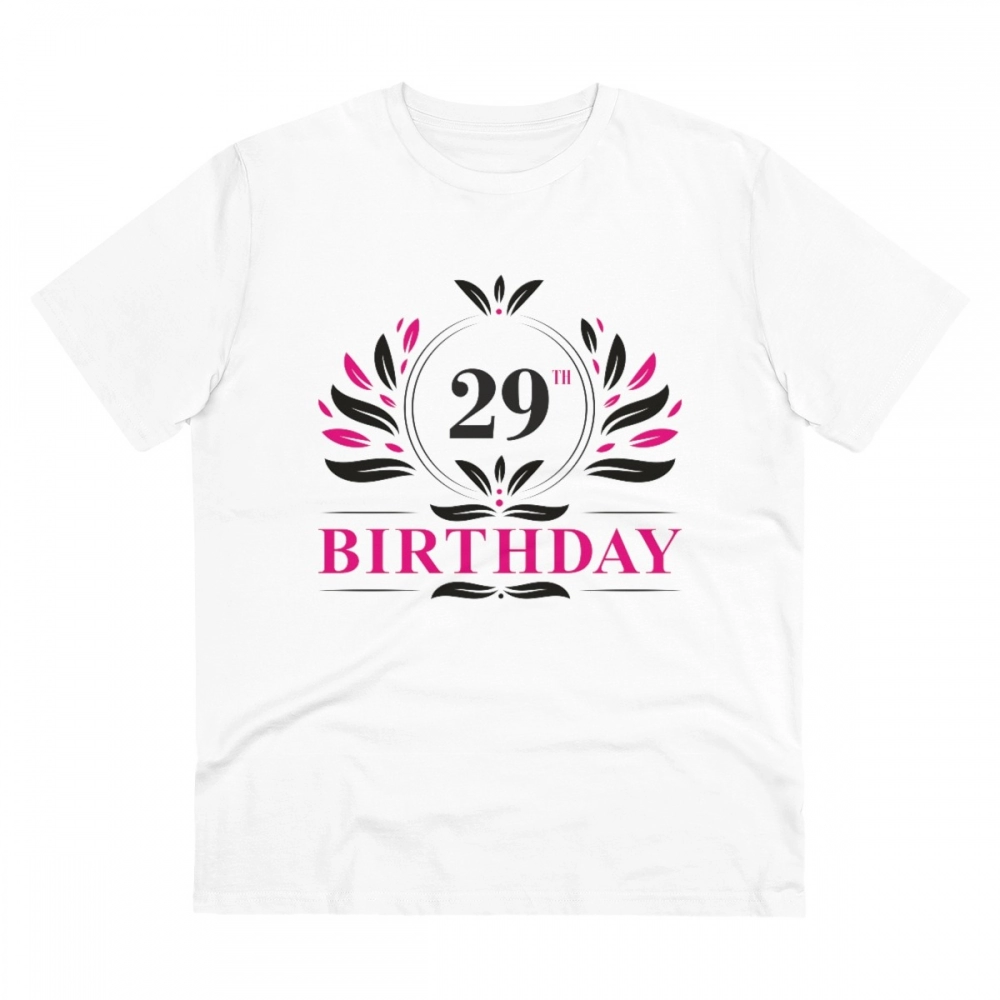 52059846797_bc1af6a404_o_d-1000x1000-1.webp Men's PC Cotton 29th Birthday Printed T Shirt (Color: White, Thread Count: 180GSM) - Image 1