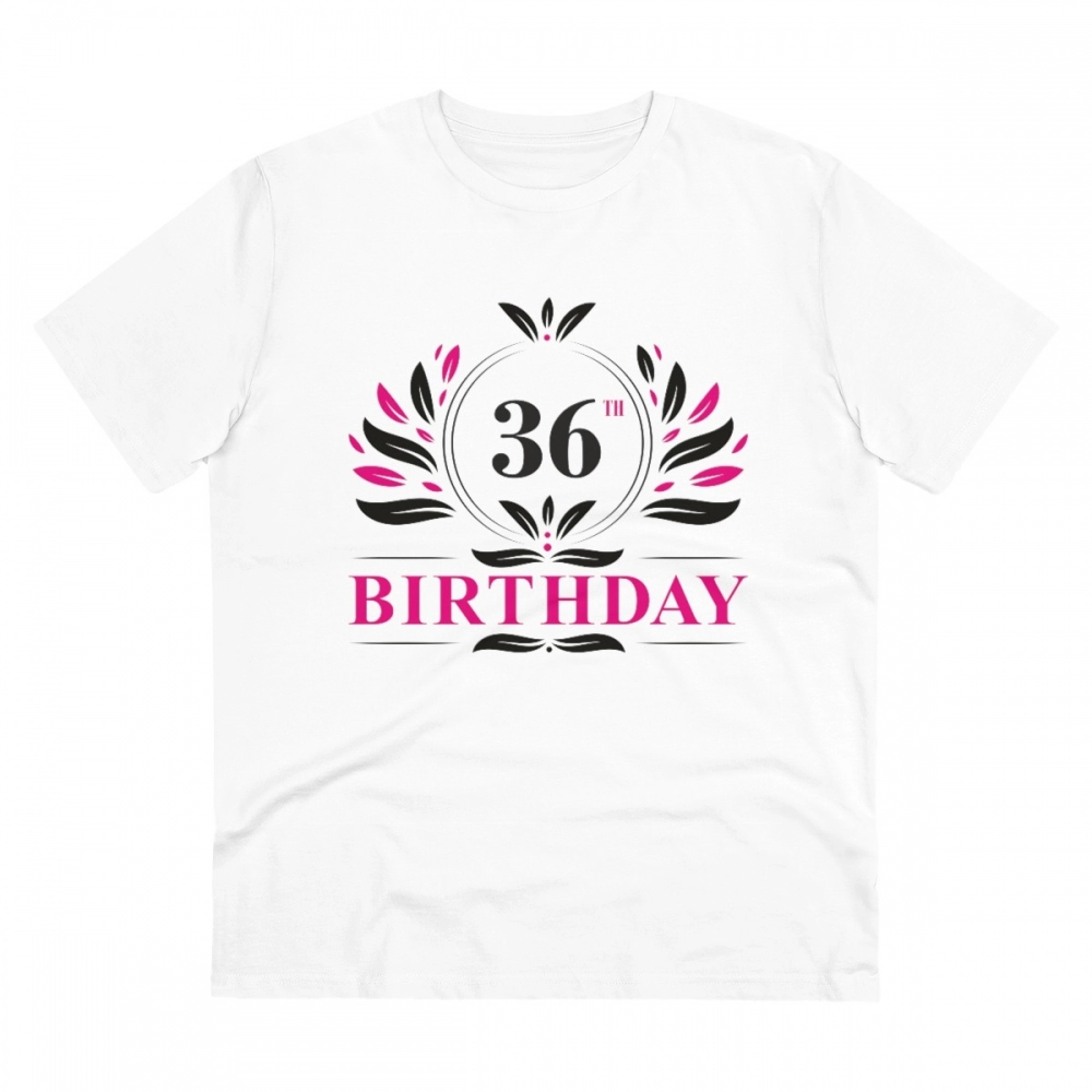 52059853007_5481f58a13_o_d-1000x1000-1.webp Men's PC Cotton 36th Birthday Printed T Shirt (Color: White, Thread Count: 180GSM) - Image 1
