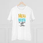 Men's PC Cotton Meri Marji Printed T Shirt (Color: White, Thread Count: 180GSM) - Image 3