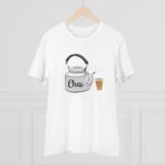 Men's PC Cotton Marathi Desing Printed T Shirt (Color: White, Thread Count: 180GSM) - Image 3