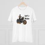 Men's PC Cotton Explore The Unseen Printed T Shirt (Color: White, Thread Count: 180GSM) - Image 3