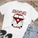 Men's PC Cotton Explore The Unseen Printed T Shirt (Color: White, Thread Count: 180GSM) - Image 4