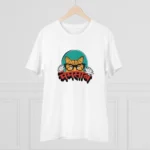 Men's PC Cotton Mamsab Printed T Shirt (Color: White, Thread Count: 180GSM) - Image 3