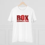 Men's PC Cotton Telugu Desing Printed T Shirt (Color: White, Thread Count: 180GSM) - Image 3