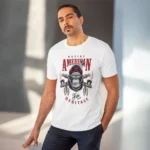Men's PC Cotton Gorila Desing Printed T Shirt (Color: White, Thread Count: 180GSM) - Image 6