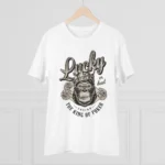 Men's PC Cotton Gorila Desing Printed T Shirt (Color: White, Thread Count: 180GSM) - Image 3