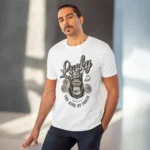 Men's PC Cotton Gorila Desing Printed T Shirt (Color: White, Thread Count: 180GSM) - Image 6