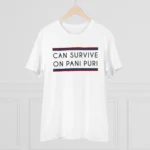 Men's PC Cotton Quotes Printed T Shirt (Color: White, Thread Count: 180GSM) - Image 3