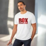 Men's PC Cotton Telugu Desing Printed T Shirt (Color: White, Thread Count: 180GSM) - Image 6