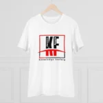 Men's PC Cotton Knowledge Factory Printed T Shirt (Color: White, Thread Count: 180GSM) - Image 3
