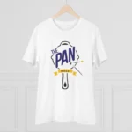 Men's PC Cotton The Pan Pubg Printed T Shirt (Color: White, Thread Count: 180GSM) - Image 3