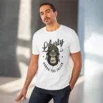 Men's PC Cotton Gorila Desing Printed T Shirt (Color: White, Thread Count: 180GSM) - Image 6