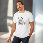 Men's PC Cotton Marathi Desing Printed T Shirt (Color: White, Thread Count: 180GSM) - Image 6