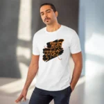 Men's PC Cotton Marathi Desing Printed T Shirt (Color: White, Thread Count: 180GSM) - Image 6