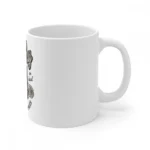 Ceramic Gorila Desing Printed Coffee Mug (Color: White, Capacity:330ml) - Image 4