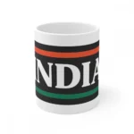 Ceramic India Printed Coffee Mug (Color: White, Capacity:330ml)