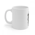 Ceramic Gorila Desing Printed Coffee Mug (Color: White, Capacity:330ml) - Image 5
