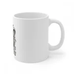 Ceramic Gorila Desing Printed Coffee Mug (Color: White, Capacity:330ml) - Image 4