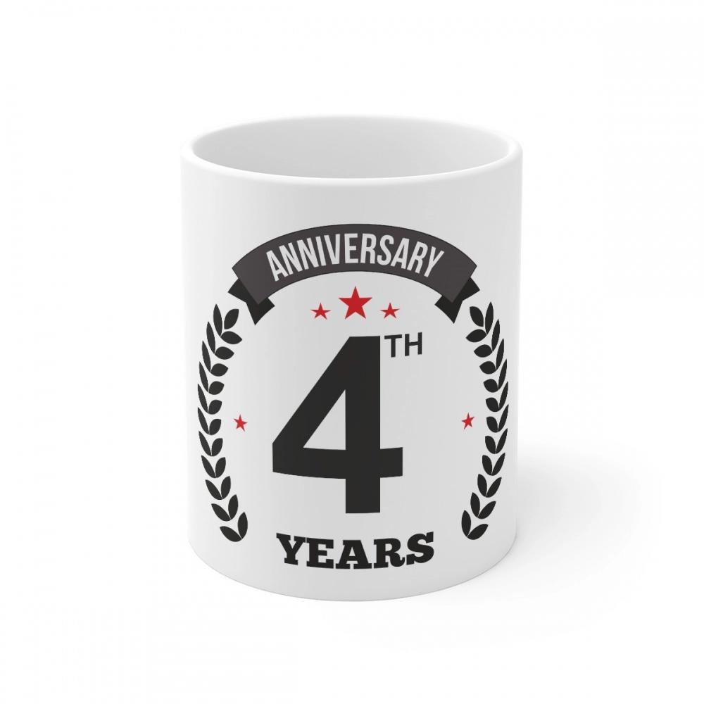 52165082905_6d1769e0b8_o_d-1000x1000-1.webp Ceramic 4th Anniversary Printed Coffee Mug (Color: White, Capacity:330ml) - Image 1