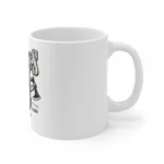 Ceramic Gorila Desing Printed Coffee Mug (Color: White, Capacity:330ml) - Image 4