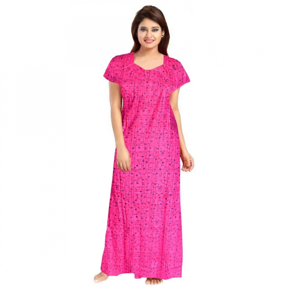 52360350792_cbbf402105_o_d-1000x1000-1.webp Women's Cotton Printed Maxi Nighty (Pink) - Image 1