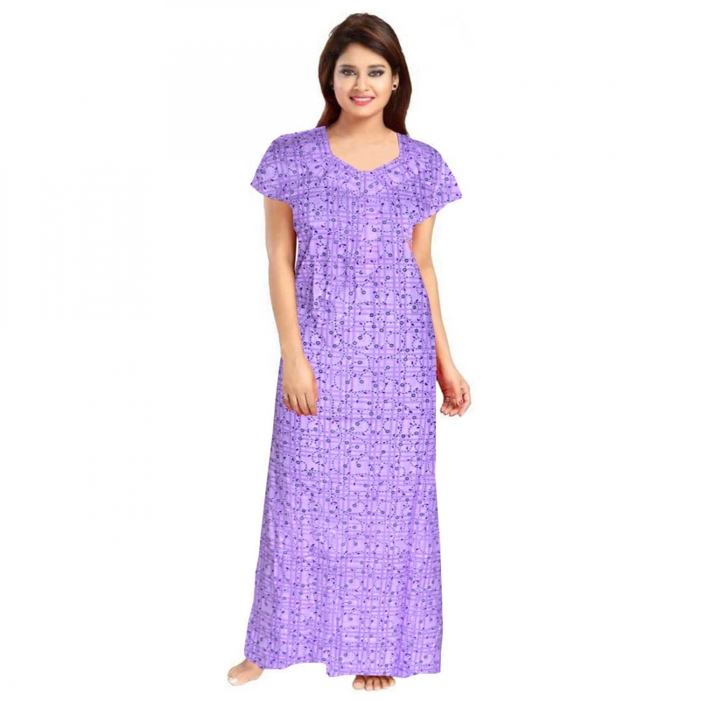 52360350812_57a541cc38_o_d-1000x1000-1.webp Women's Cotton Printed Maxi Nighty (Lavender) - Image 1