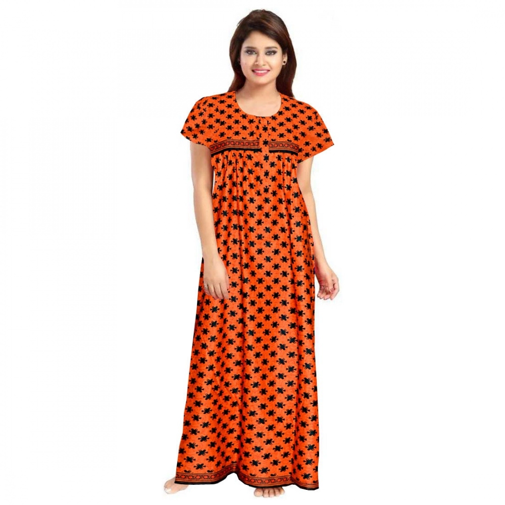52360351022_12e2f3665c_o_d-1000x1000-1.webp Women's Cotton Printed Maxi Nighty (Orange) - Image 1