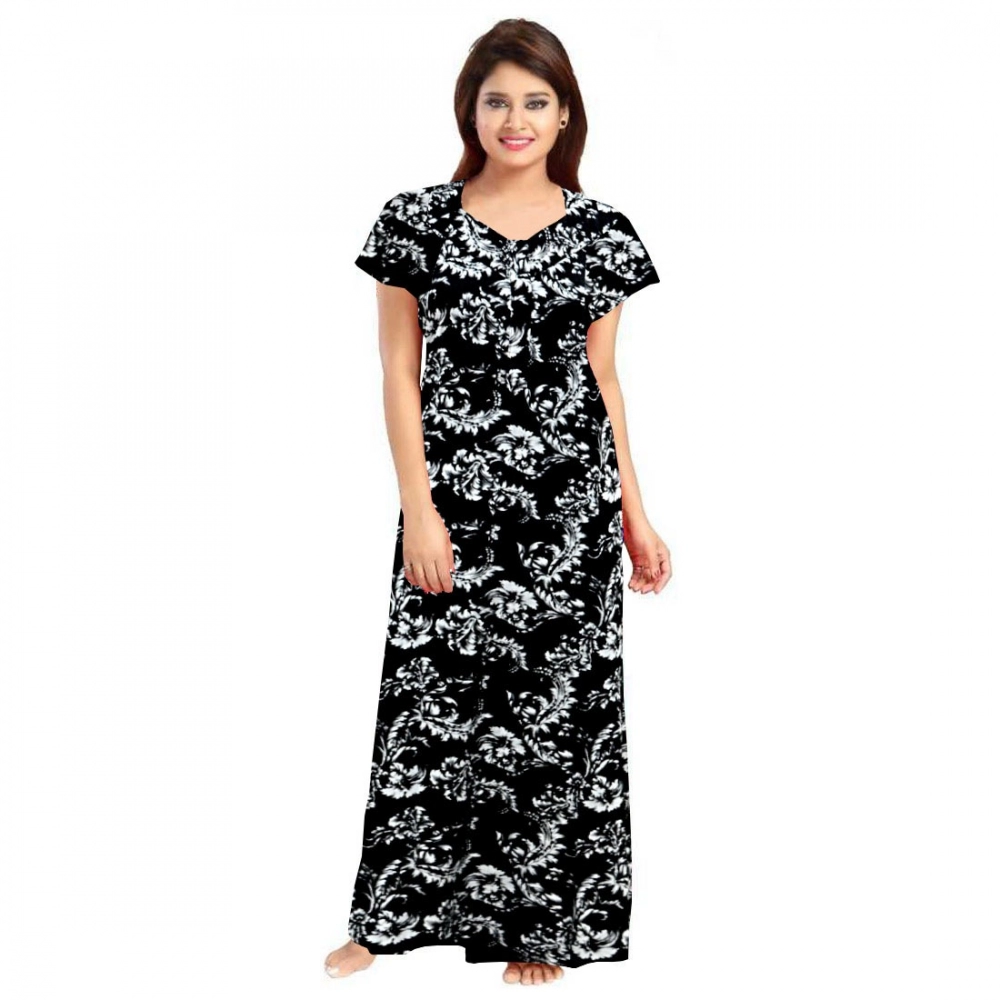 52361620534_46186cd1fe_o_d-1000x1000-1.webp Women's Cotton Printed Maxi Nighty (Black) - Image 1