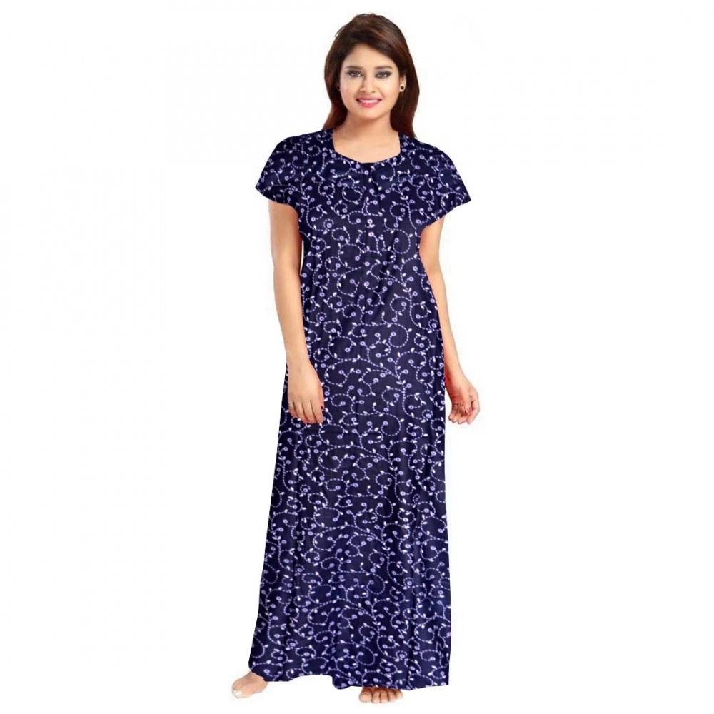 52361722045_ee405d92b5_o_d-1000x1000-1.webp Women's Cotton Printed Maxi Nighty (Blue) - Image 1