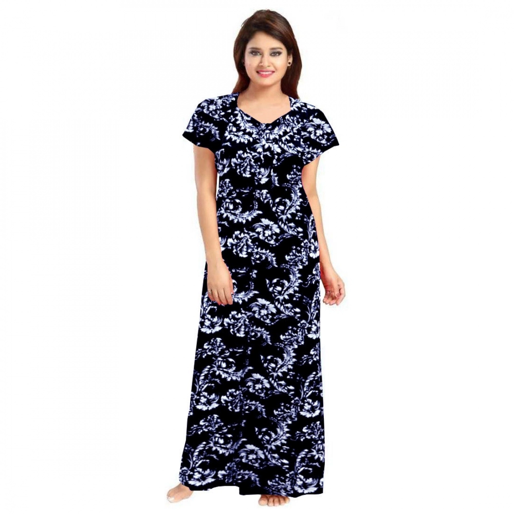 52361729290_5461c2c9b9_o_d-1000x1000-1.webp Women's Cotton Printed Maxi Nighty (Blue) - Image 1