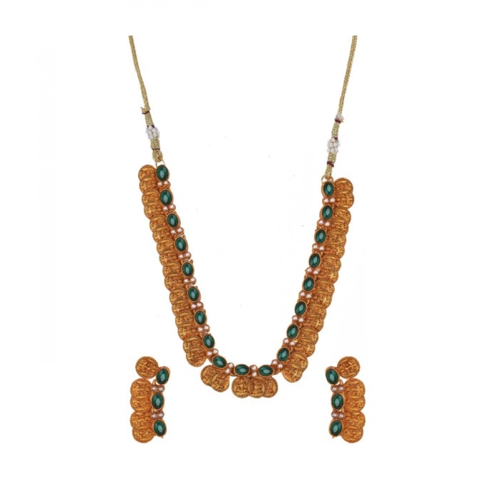 52368556386_4c18d438e9_o_d-1000x1000-1.webp Women's Elegent Laxmi Coin Shape Jewellery Chowker Set (Green, Free Size) - Image 1
