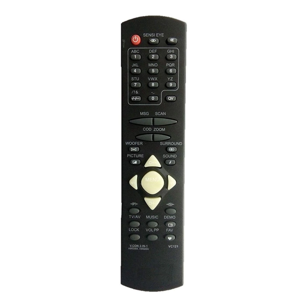 52704226989_119dcf0f7b_o_d-1000x1000-1.webp Remote No. VC121, 200A, 200C, Compatible with Videocon CRT TV Remote Control (Exactly Same Remote will Only Work) - Image 1