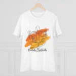 Men's PC Cotton Ganesh Printed T Shirt (Color: White, Thread Count: 180GSM) - Image 2