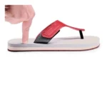 Unisex Rubber Lightweight T-Style Slippers (Maroon) - Image 3