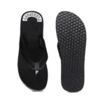 Unisex Rubber Lightweight and Soft Women Slippers for a Cozy Step (Black) - Image 5