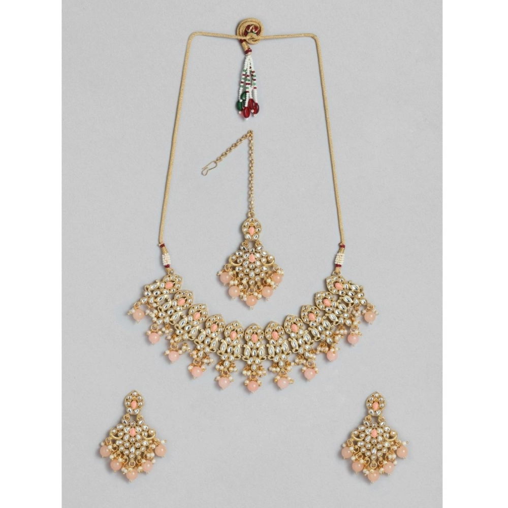 53533255607_ac30faa1c5_o_d-1000x1000-1.webp Women's Rose Gold Plated Alloy Necklace & Earings Set (Pink) - Image 1