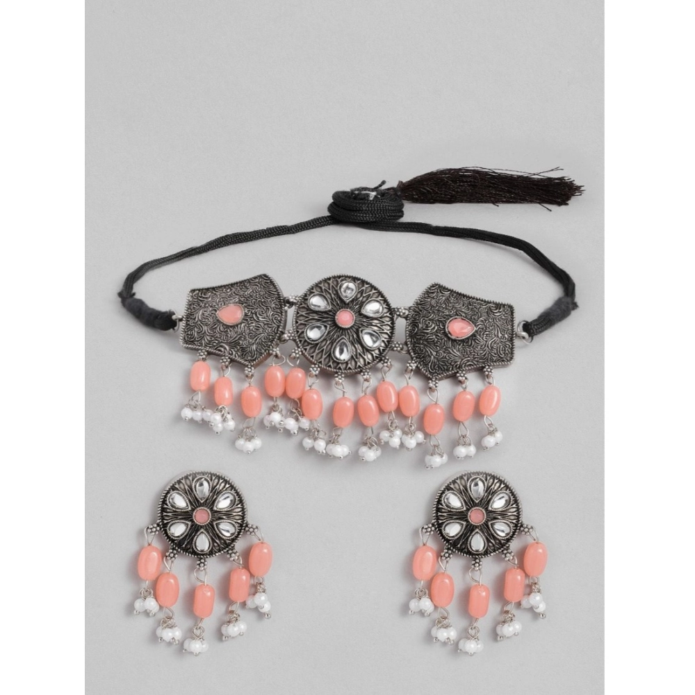 53533257217_3d6365a958_o_d-1000x1000-1.webp Women's Rose Gold Plated Alloy Necklace & Earings Set (Orange) - Image 1