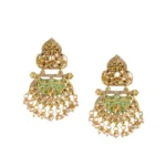 Women's Rose Gold Plated Alloy Earrings (Gold)
