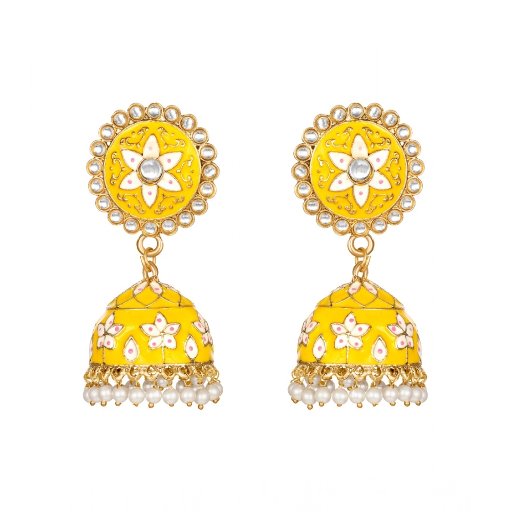 53534125476_3893564f85_o_d-1000x1000-1.webp Women's Rose Gold Plated Alloy Earrings (Yellow) - Image 1