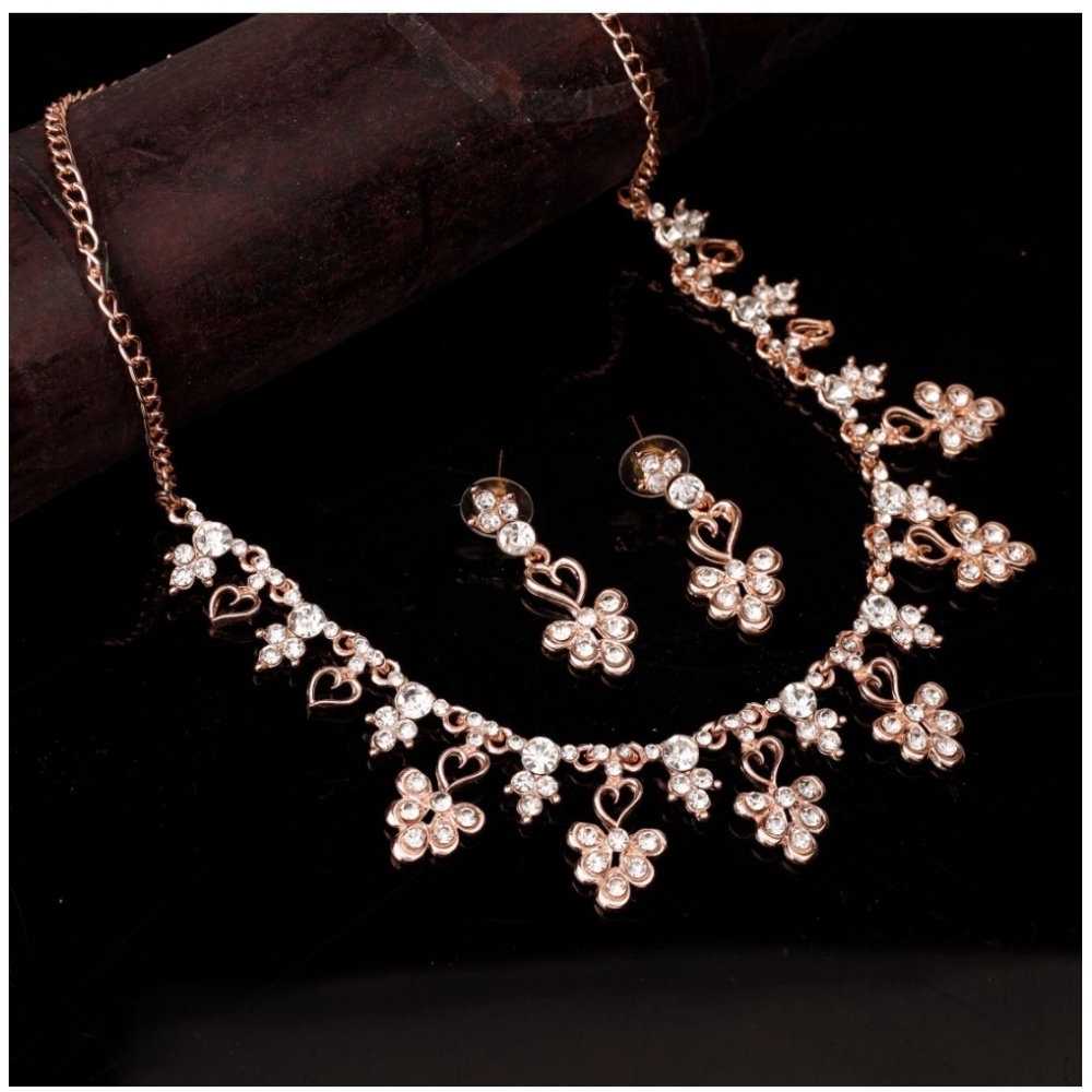53534326178_6a03d3555e_o_d-1000x1000-1.webp Women's Rose Gold Plated Brass Necklace & Earings Set (Gold) - Image 1
