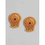 Women's Rose Gold Plated Alloy Necklace & Earings Set (Multicolor) - Image 2