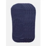 5 Pairs Unisex Casual Cotton Blended Solid No-show Socks (Navy) - Image 3