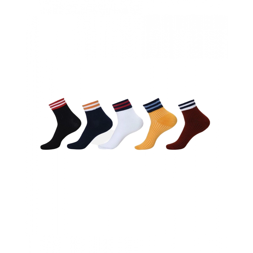 53545052354_5065448333_o_d-1000x1000-1.webp 5 Pairs Unisex Casual Cotton Blended Printed Ankle length Socks (Assorted) - Image 1